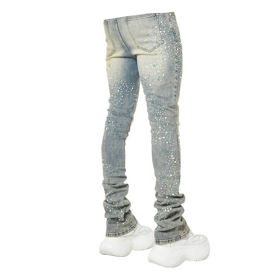 GUAPI Vintage Olive Pearls Denim